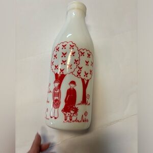Pinte de lait Rare et Vintage année 1950! Fait en céramique ! (A)
